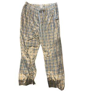 Geoffrey Beane White Lite Blue Checked Sleep Pants Mens XL
